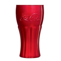COCA-COLA üdítős pohár 37cl MIRROR RED