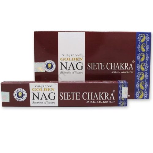 GOLDEN Füstőlő 15g  Nag Seven Charkra