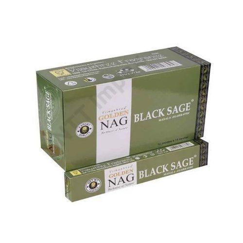 GOLDEN Füstölő 15g Nag Black Sage