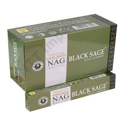 GOLDEN Füstölő 15g Nag Black Sage