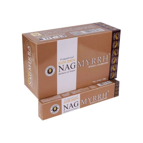 GOLDEN Füstölő 15g  Nag Myrrh