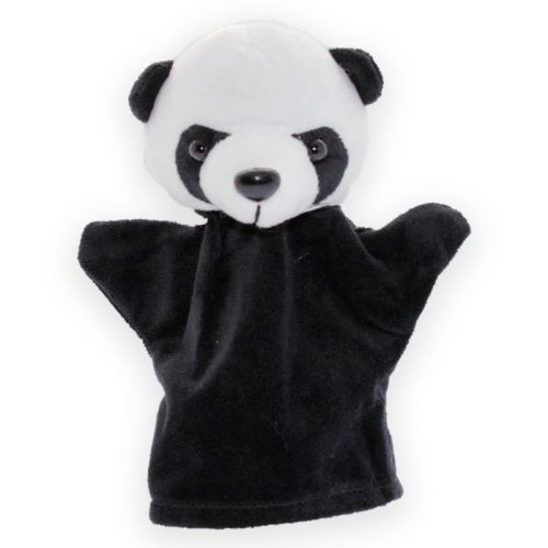 Plüss kézibáb, panda, 11x22 cm
