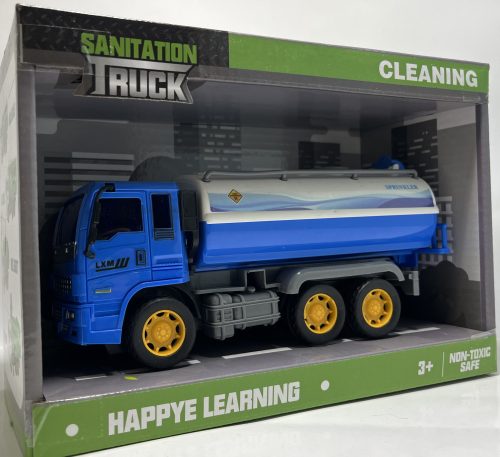 Teherautó Lendkerekes Kék Cleaning