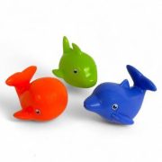 Kádjáték klt., tengeri állat, soft, 3 db, 2 féle, 9x8 cm hálós