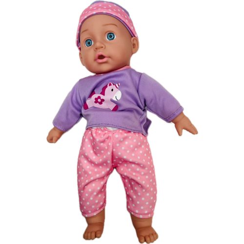 Baba, hagyományos, csecsemő, el., 3 szín, 30 cm, 6/disp.