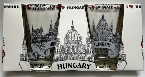 Pálinkás pohár Hungary 2db 7cm