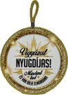 Edényalátét Kerámia "Vigyázat NYUGDÍJAS! Mindent tud és van ideje elmondani!"