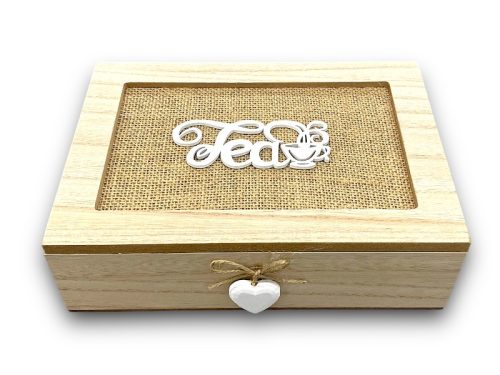 Teás doboz TEA01  Cikkszám: 0823389 Leírás: 24*17*7cm