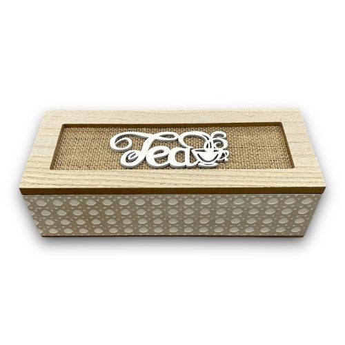 Teás doboz TEA02  Cikkszám: 0823342 Leírás: 24*9,7*7cm