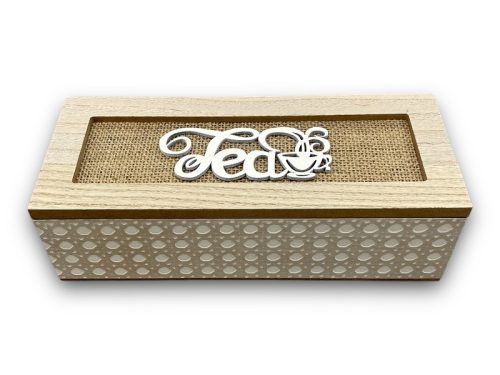 Teás doboz TEA02  Cikkszám: 0823342 Leírás: 24*9,7*7cm