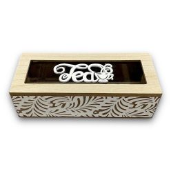 Teás doboz TEA04  Cikkszám: 0823340 Leírás: 24*9,7*7cm