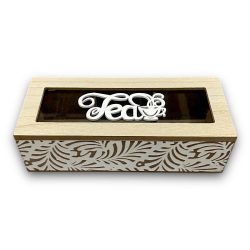 Teás doboz TEA04  Cikkszám: 0823340 Leírás: 24*9,7*7cm