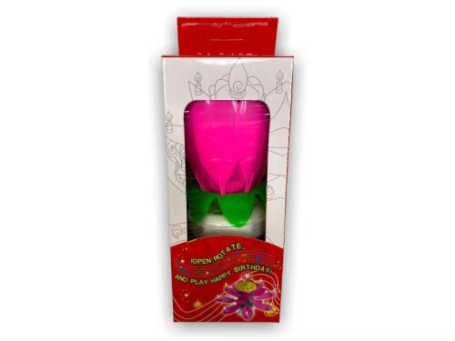 Zenélős virág gyertya B6930-13  Cikkszám: 0758015 Leírás: 15cm