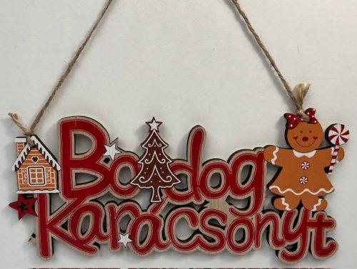 Fa akasztós "BOLDOG Karácsonyt"