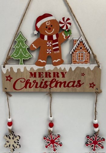 Fa akasztós "MERRY Christmas"