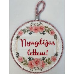 Edényalátét Kerámia "Nyugdíjas lettem!"