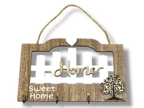 Fa akasztós "Sweet Home" dísz ZS06-SH  Cikkszám: 1532424 Leírás: 21,5*13,3cm