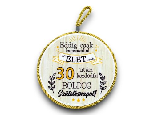 Edényalátét Kerámia "30 BOLDOG SZÜLETÉSNAPOT"