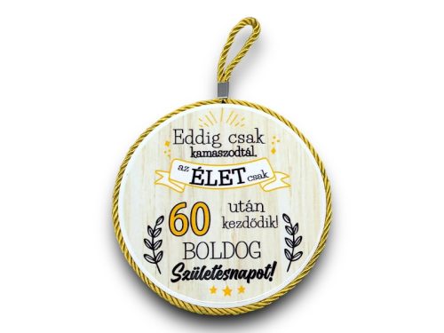 Edényalátét Kerámia "60 BOLDOG SZÜLETÉSNAPOT"