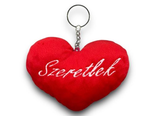 Plüss szív 9*7cm "Szeretlek"