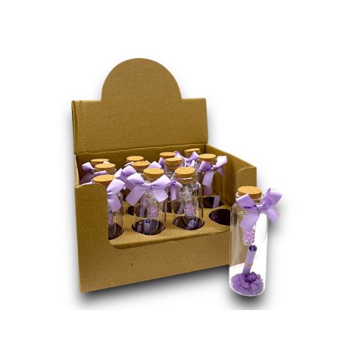 Üveg dísz LEVENDULÁS C7659-06  Leírás: 8,5*3cm