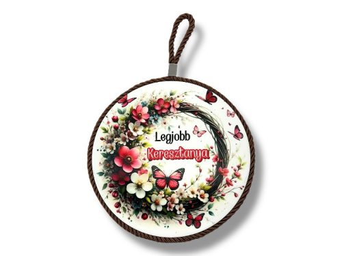 Edényalátét Kerámia "A legjobb Kersztanya"