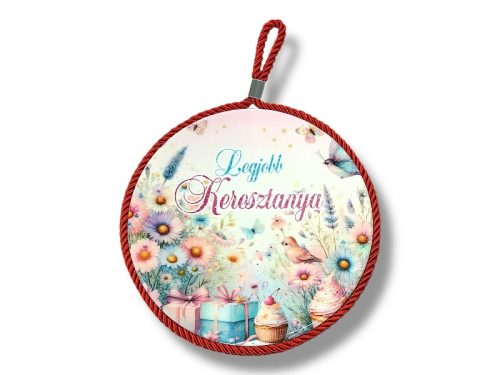 Edényalátét Kerámia "A legjobb Kersztanya"